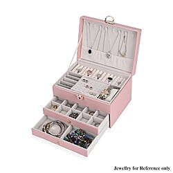3-Layer Jewellery Box with Lock and Key