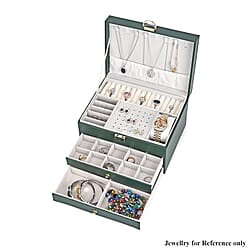 3-Layer Jewellery Box with Lock and Key