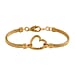 Royal Bali Collection Heart Bracelet With Lobster Clasp in Sterling Silver