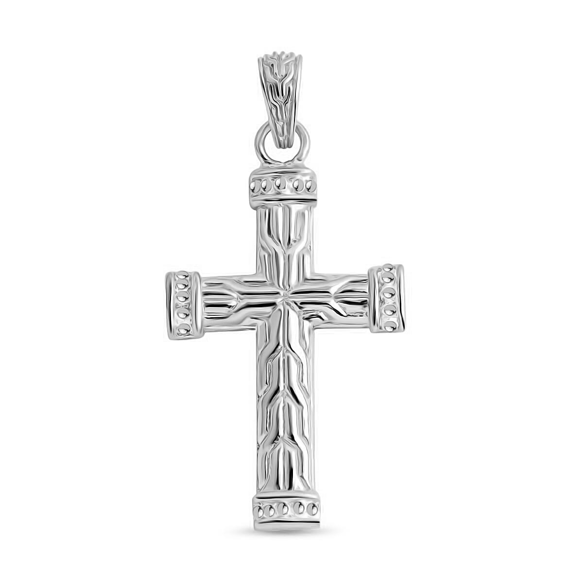 Royal Bali Collection - Sterling Silver Cross Pendant