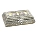 Handcrafted Oxidized Jewellery Storage Box (Size 19.7x12x7.3 cm) - Silver