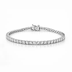 Moissanite Tennis Bracelet With GB Box Clasp