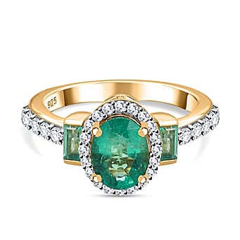 https://tjcuk.sirv.com/Products/78/5/7857279/Zambian-Emerald-White-Zircon-Main-Stone-With-Side-Stone-Ring-in-18K-YG_7857279.jpg?w=342&h=342