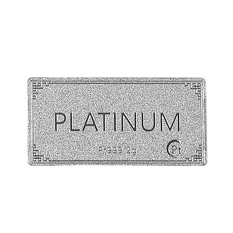 SPECIAL OFFER - 999 Platinum (99.9% Platinum Purity) Bar Wt. 2.00  Gms.