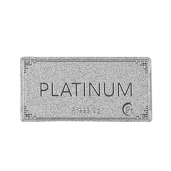 Purity Bar Code 999 Platinum (99.9% Platinum Purity) Bar Wt. 2.00 Gms. - 7857473 - TJC