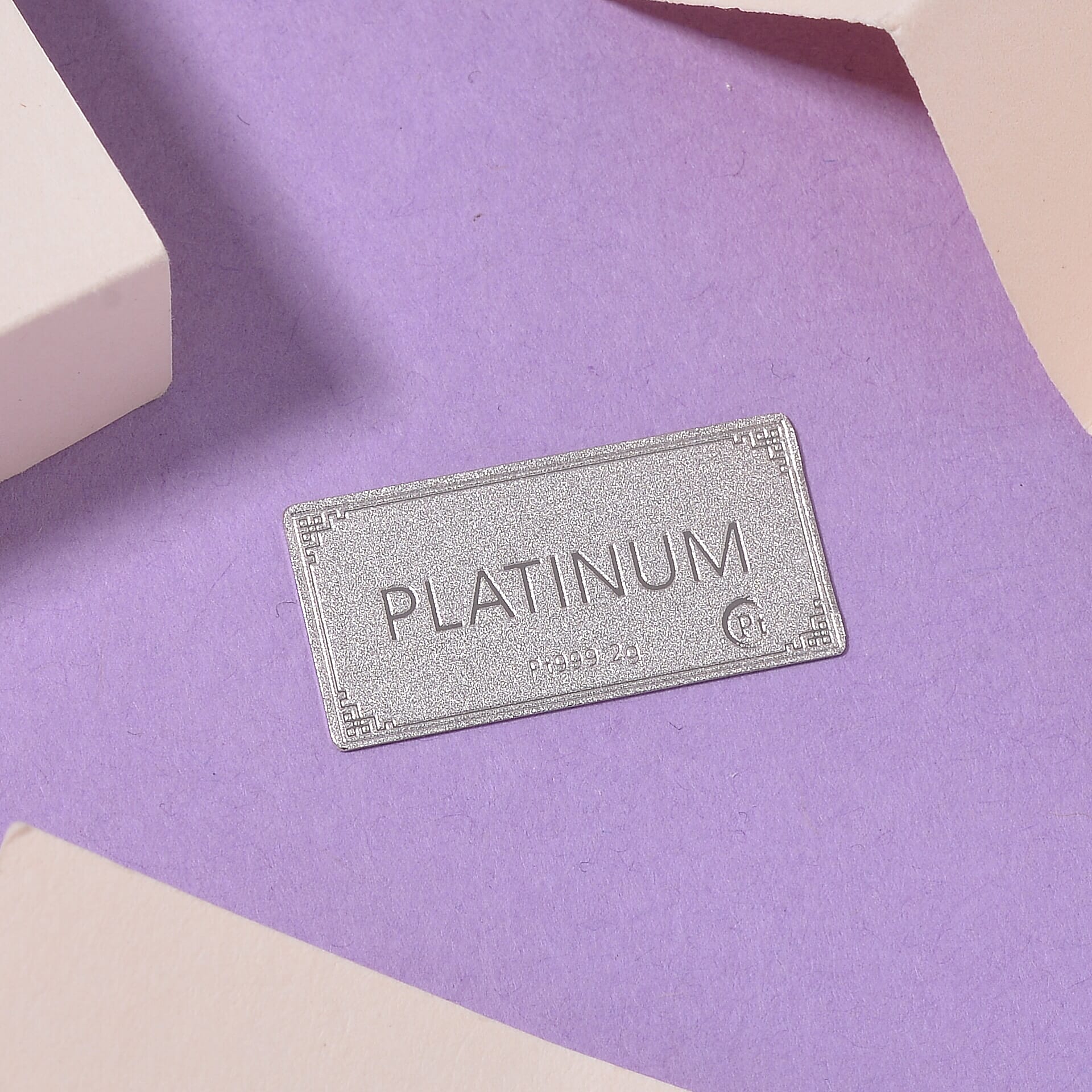 SPECIAL OFFER - 999 Platinum (99.9% Platinum Purity) Bar Wt. 2.00  Gms.