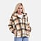 La Marey Super Soft Checker Borg Fleece Jacket