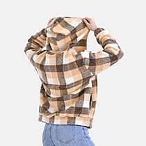 La Marey Super Soft Checker Borg Fleece Jacket