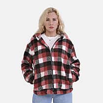 La Marey Super Soft Checker Borg Fleece Jacket