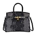 100% Genuine Leather Snakeskin Pattern Crossbody Bag