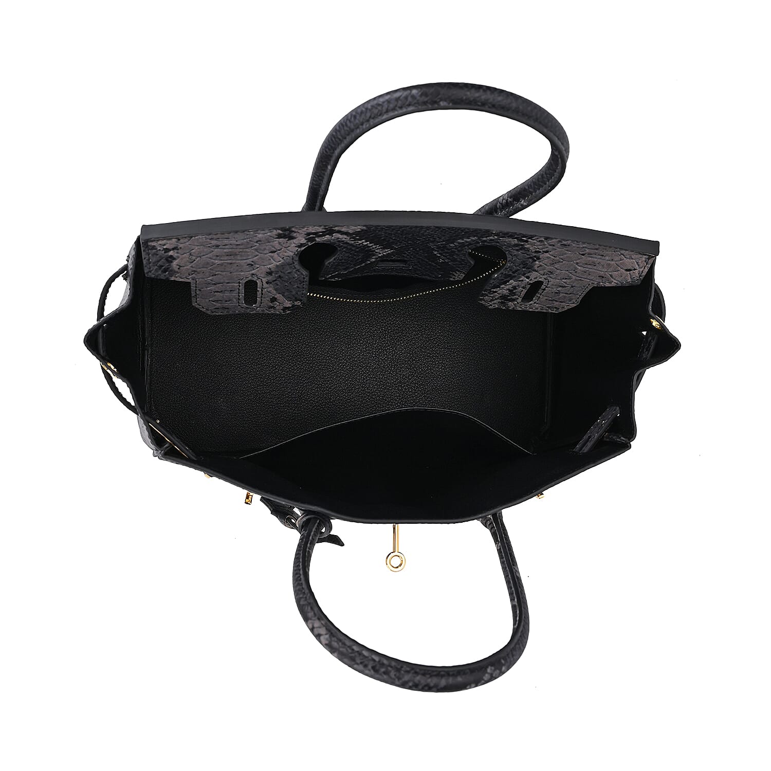 Designer Inspired 100% Genuine Leather Crossbody Bag - Black