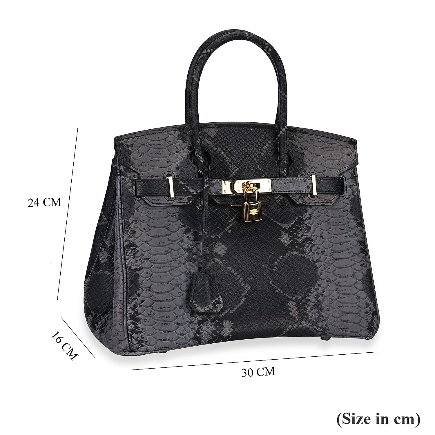 Designer Inspired 100% Genuine Leather Crossbody Bag - Black