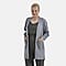 Tamsy Mid-Neck Long Knitted Cardigan