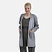 Tamsy Mid-Neck Long Knitted Cardigan