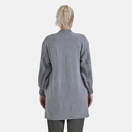 Tamsy Knitted Sweater (Size - One Size) - Dark Grey - Dark Grey