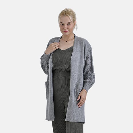 Tamsy Knitted Sweater (Size - One Size) - Dark Grey - Dark Grey