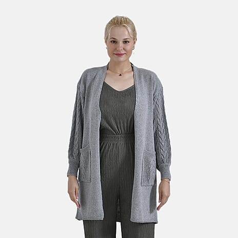 Tamsy Knitted Sweater (Size - One Size) - Dark Grey - Dark Grey