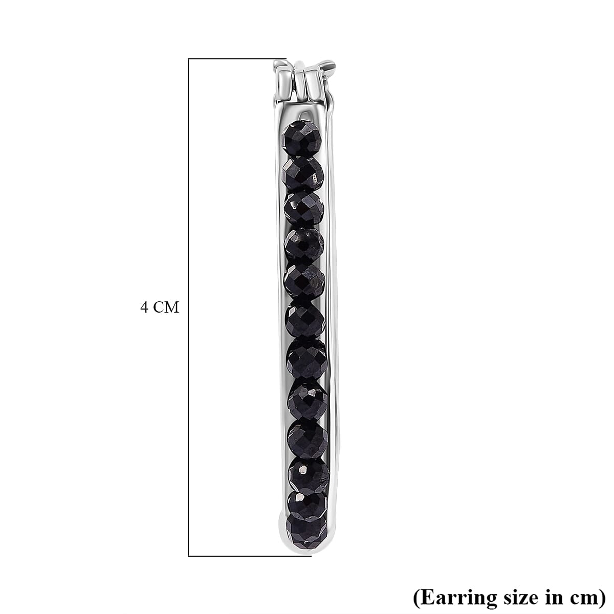 Black Spinel Earring Pure Yellow Brass 7.80 ct 6.450 Ct.