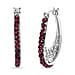 Red Garnet Vintage Earrings 7.80 ct