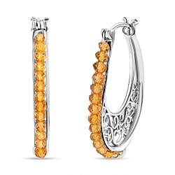 Red Garnet Vintage Earrings 7.80 ct