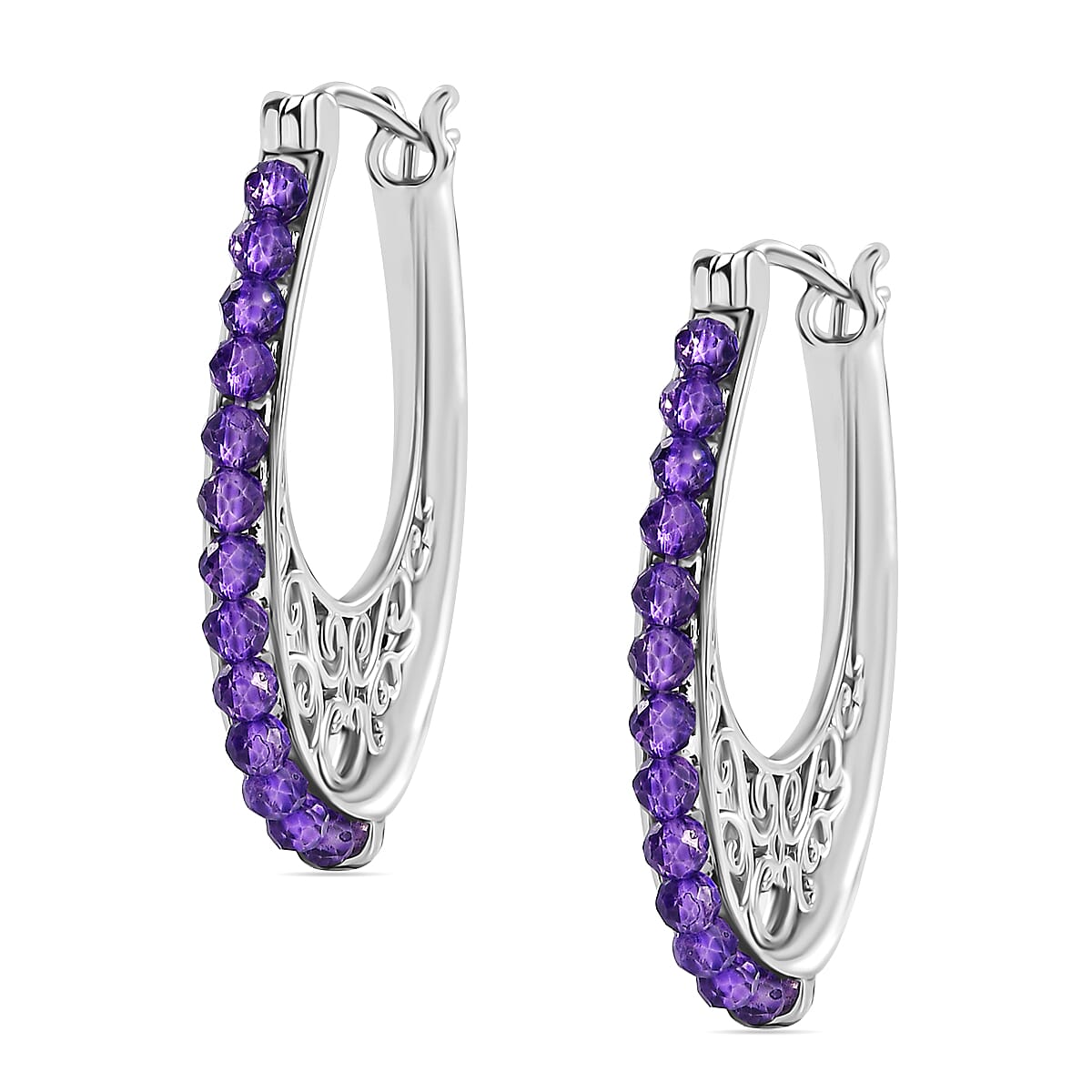 Zambian Amethyst Vintage Earrings 5.310  Ct.