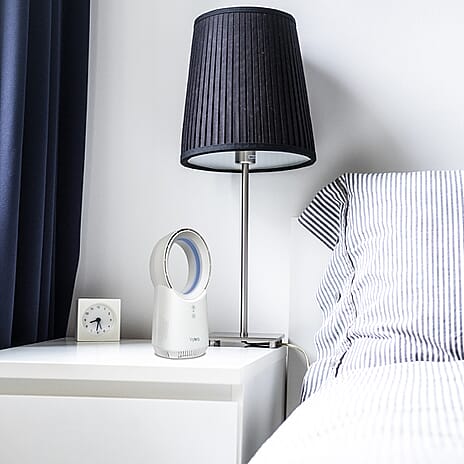 Solo - Rechargeable Desk Fan with Ambient Lighting - White