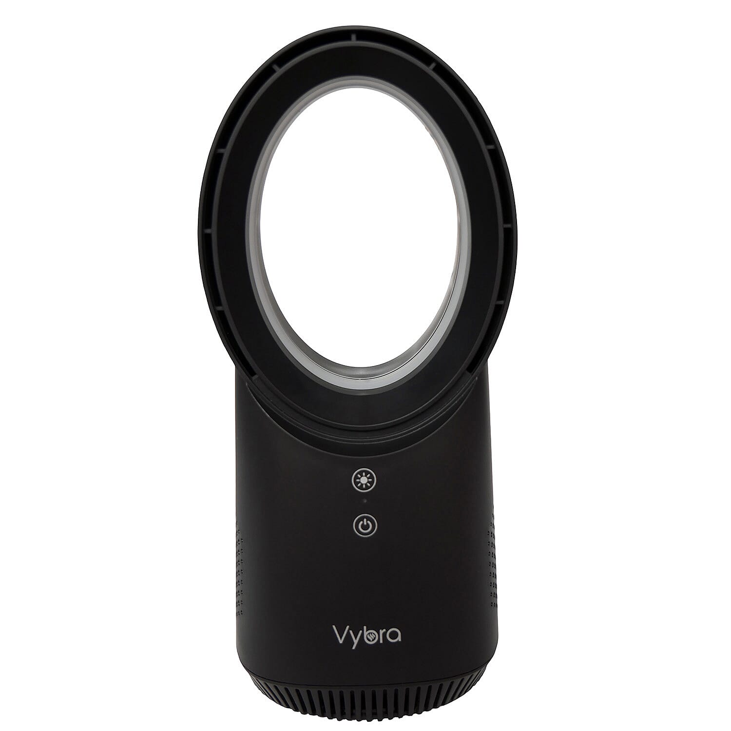 VYBRA Bladeless Rechargable Fan with Ambient lighting - Black