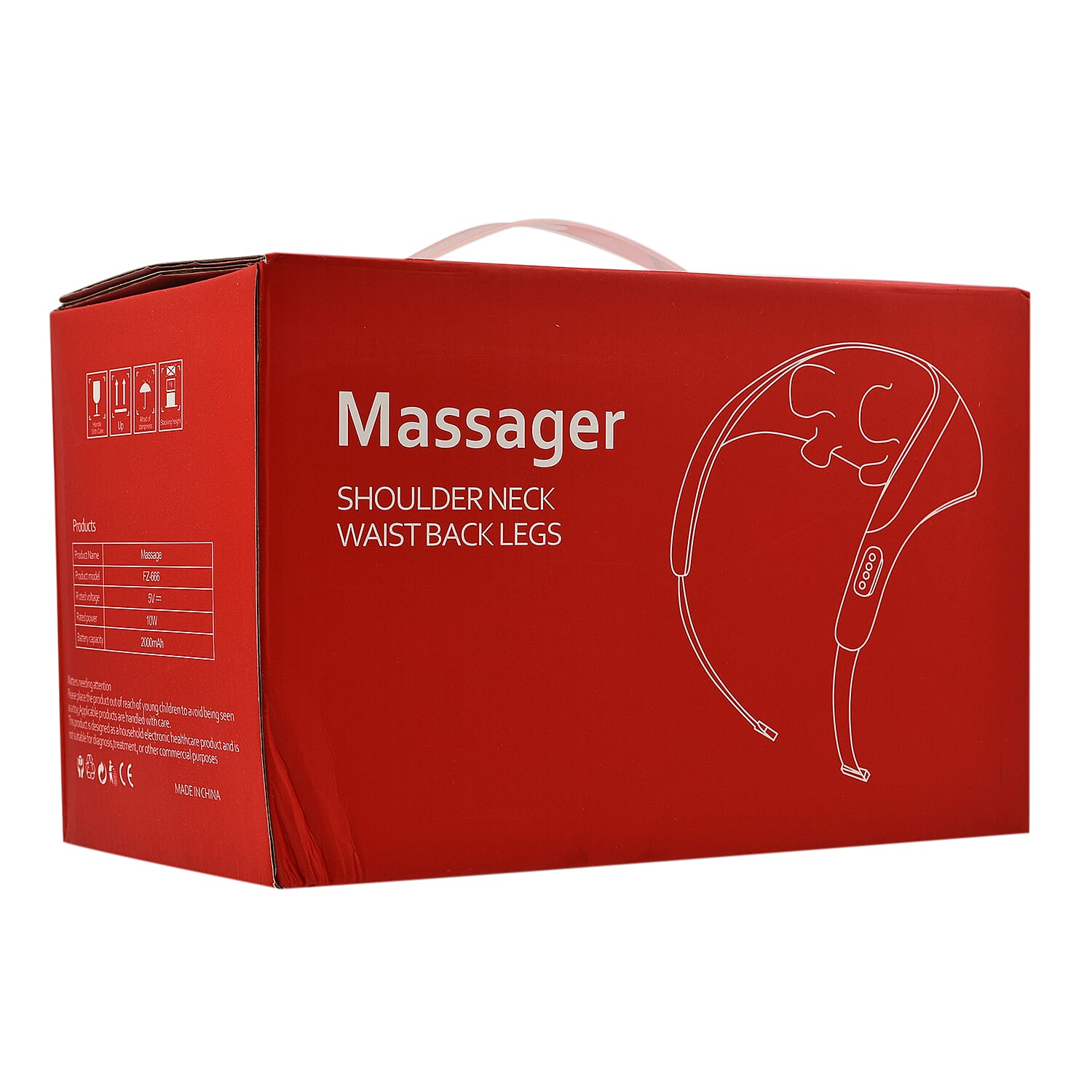 Shoulder and Neck Massager with Heating Mode- (2000 mAh Battery)