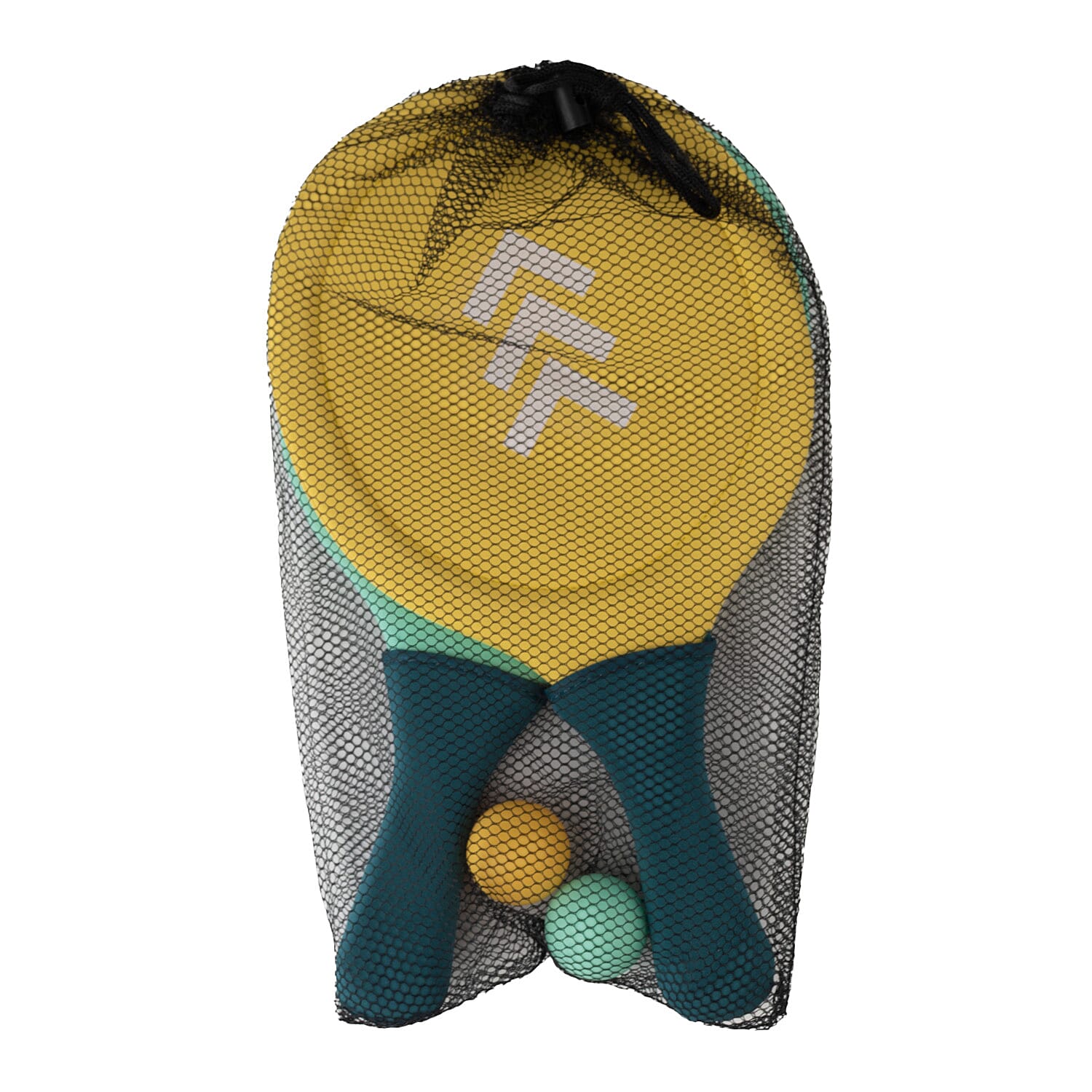 Namaste Beach Tennis Set with 2 Balls - Blue & Yellow
