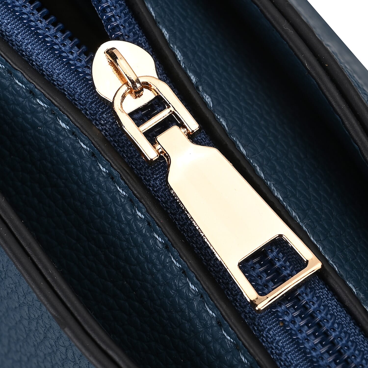 Designer Inspired Patterned Crossbody Bag - Blue