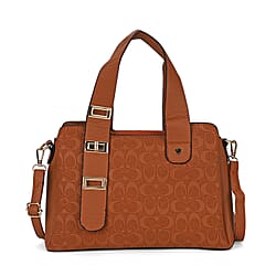 Designer Inspired Patterned Crossbody Bag - Red