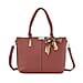 Designer Inspired Patterned Large Tote Bag - Navy