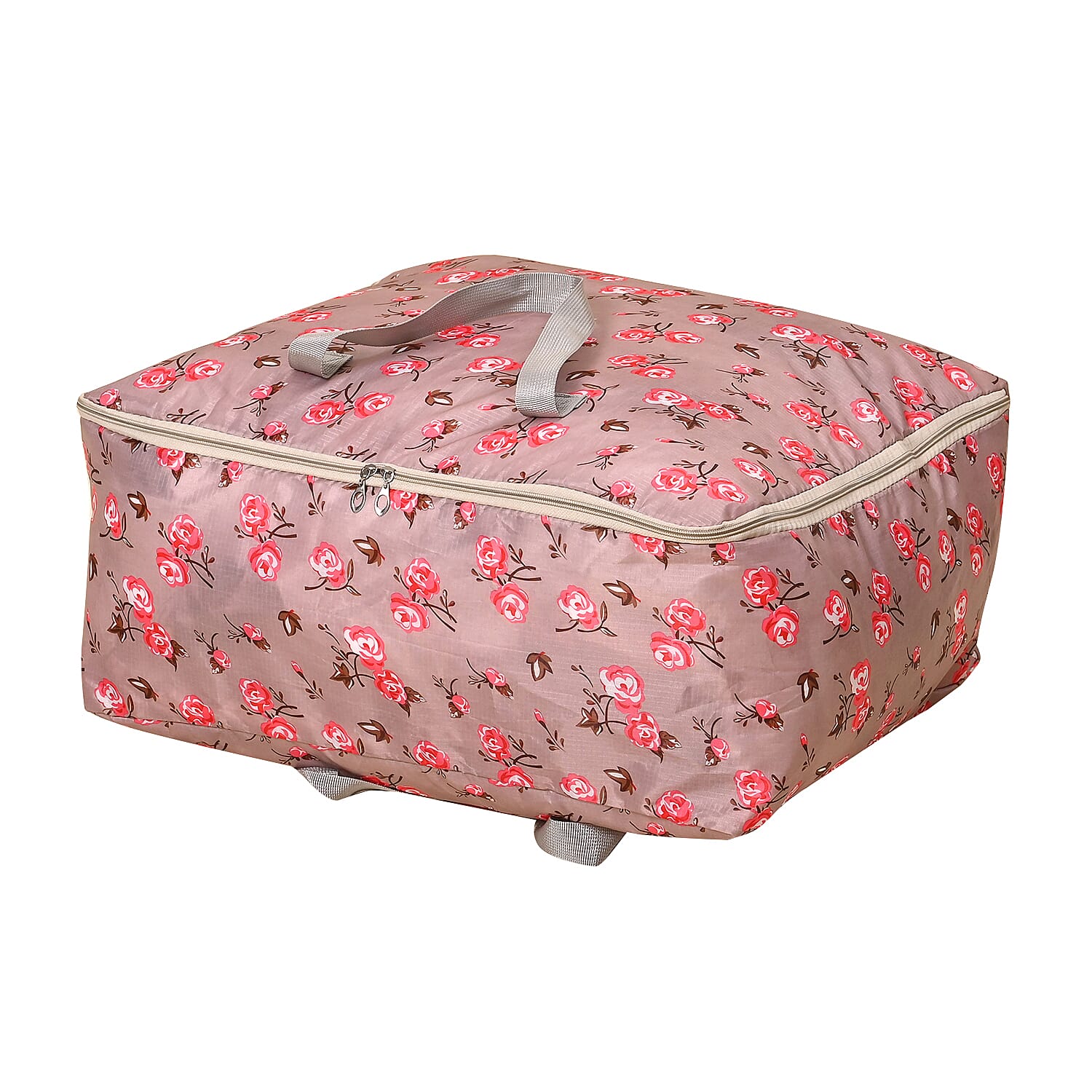 Set of 3 Floral Printed Storage Bag - Peach Set of 3 Floral Printed Storage Bag - Peach