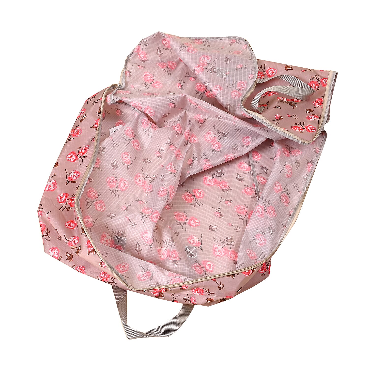 Set of 3 Floral Printed Storage Bag - Peach Set of 3 Floral Printed Storage Bag - Peach