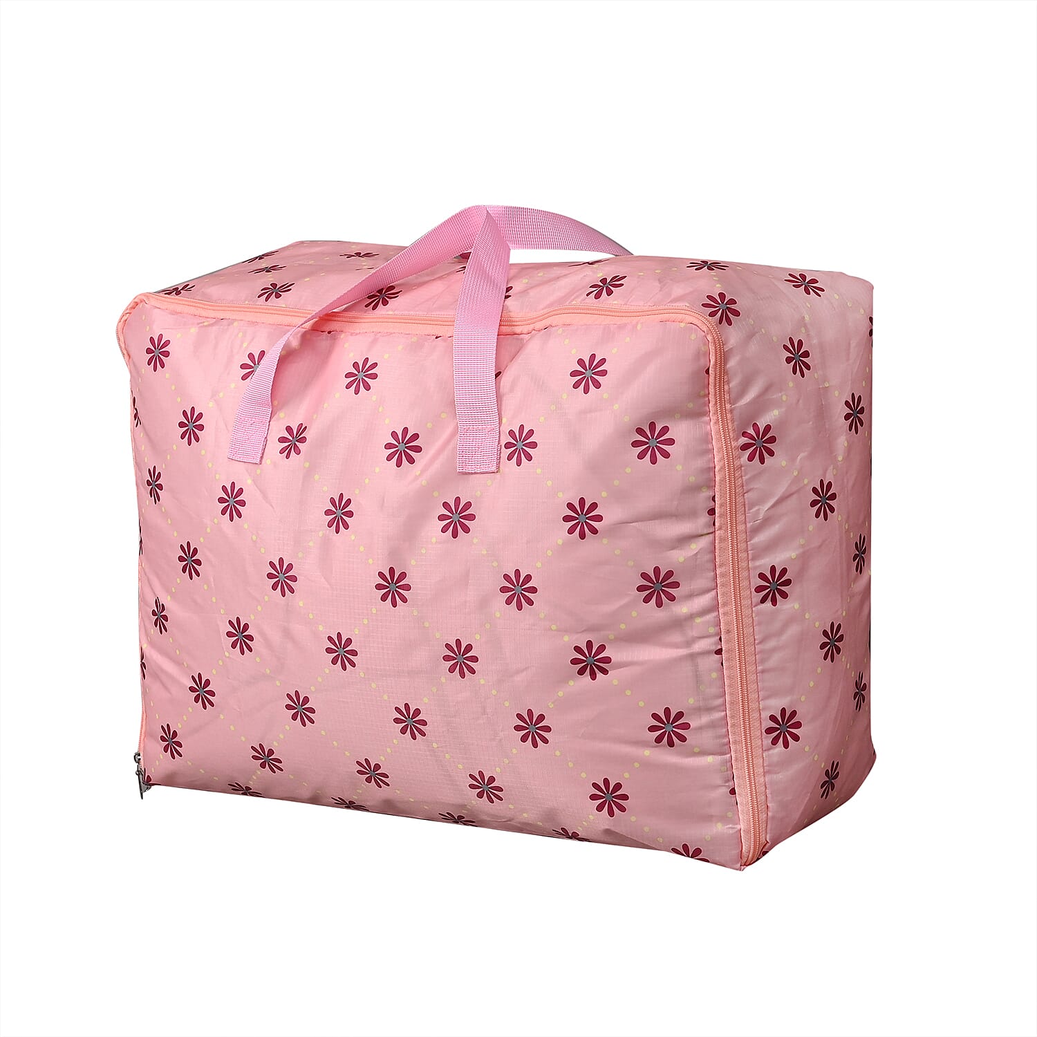 Set of 3 Floral Printed Storage Bags - Pink