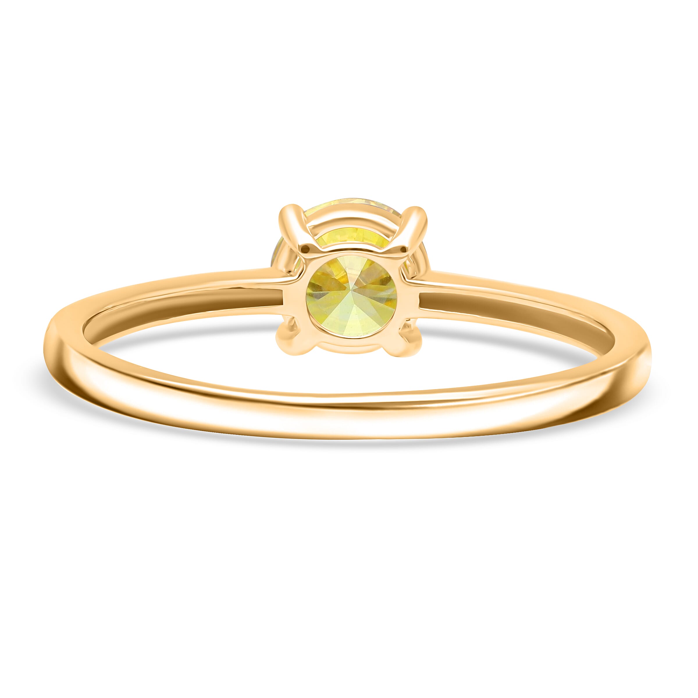 First Time Ever Luxuriant - 14K Yellow Gold SGL Certified Yellow Lab Grown Diamond (VS) Ring 1.00 Ct.