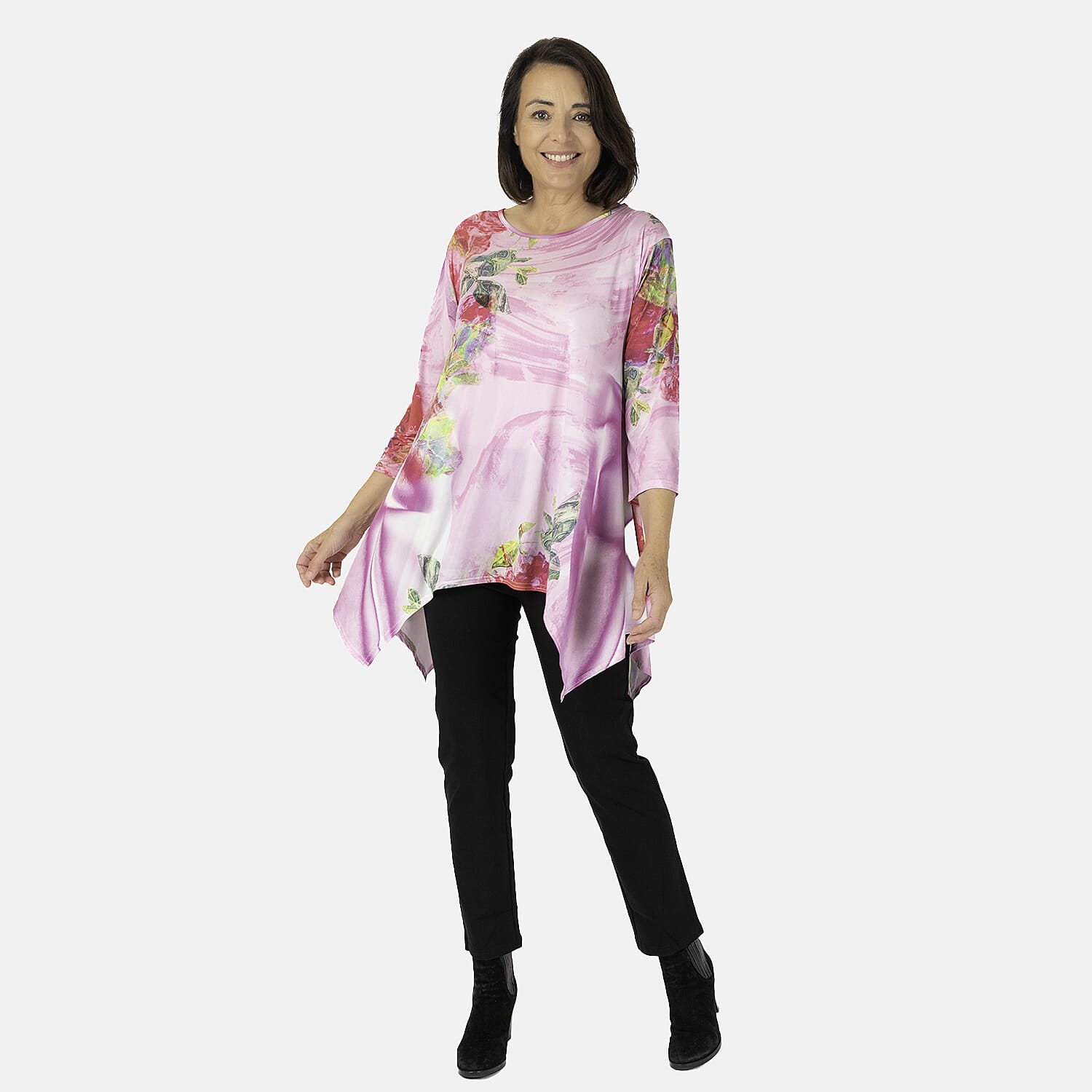 Nicole Polyester Tunic (Size 1x1 cm) - Pink