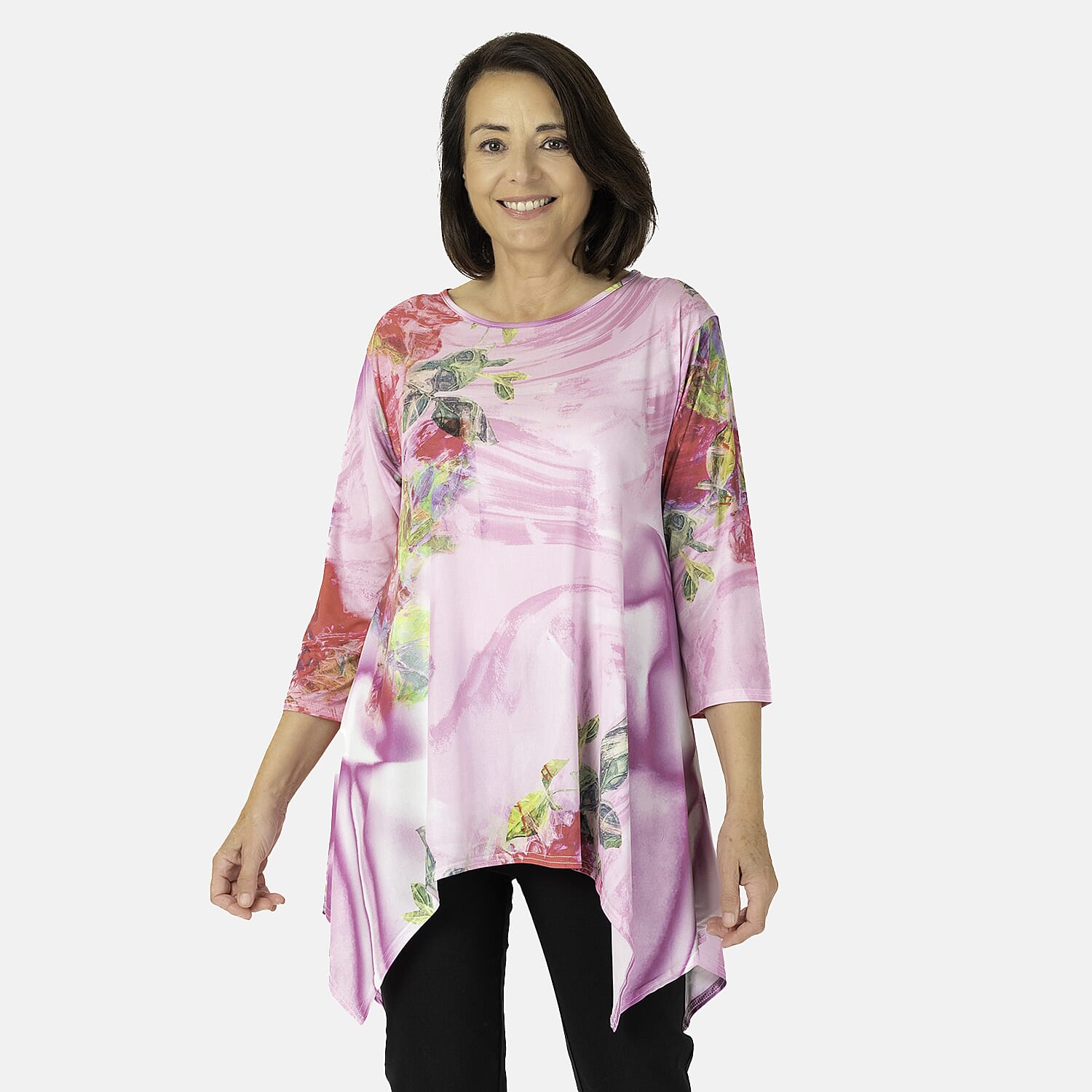 Nicole Polyester Tunic (Size 1x1 cm) - Pink