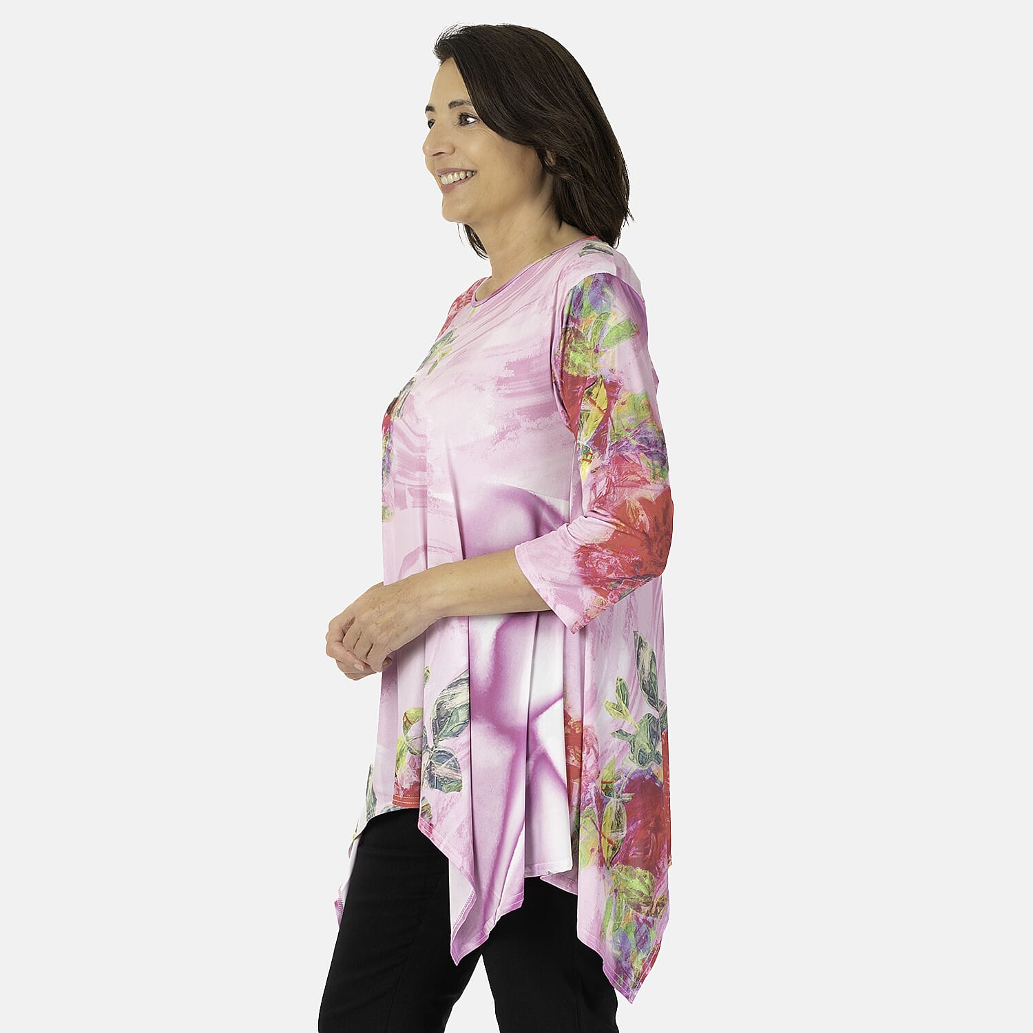 Nicole Polyester Tunic (Size 1x1 cm) - Pink