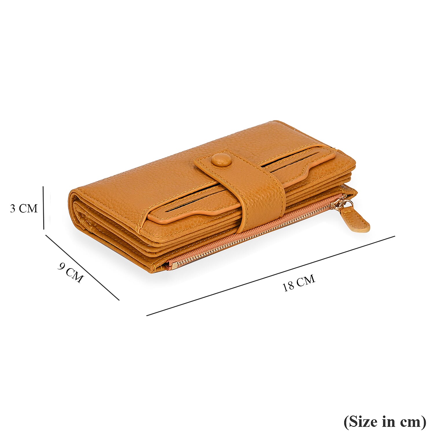 Leatherette RFID Wallet with 20 Card Slots - Yellow Leatherette RFID Wallet with 20 Card Slots - Yellow