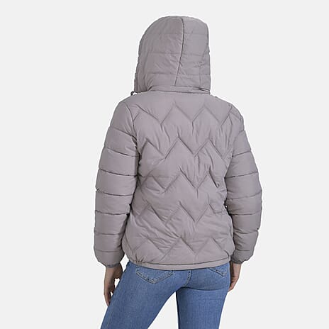 La Marey Lightning-Patterned Jacket (Size 20 to 22) - Beige