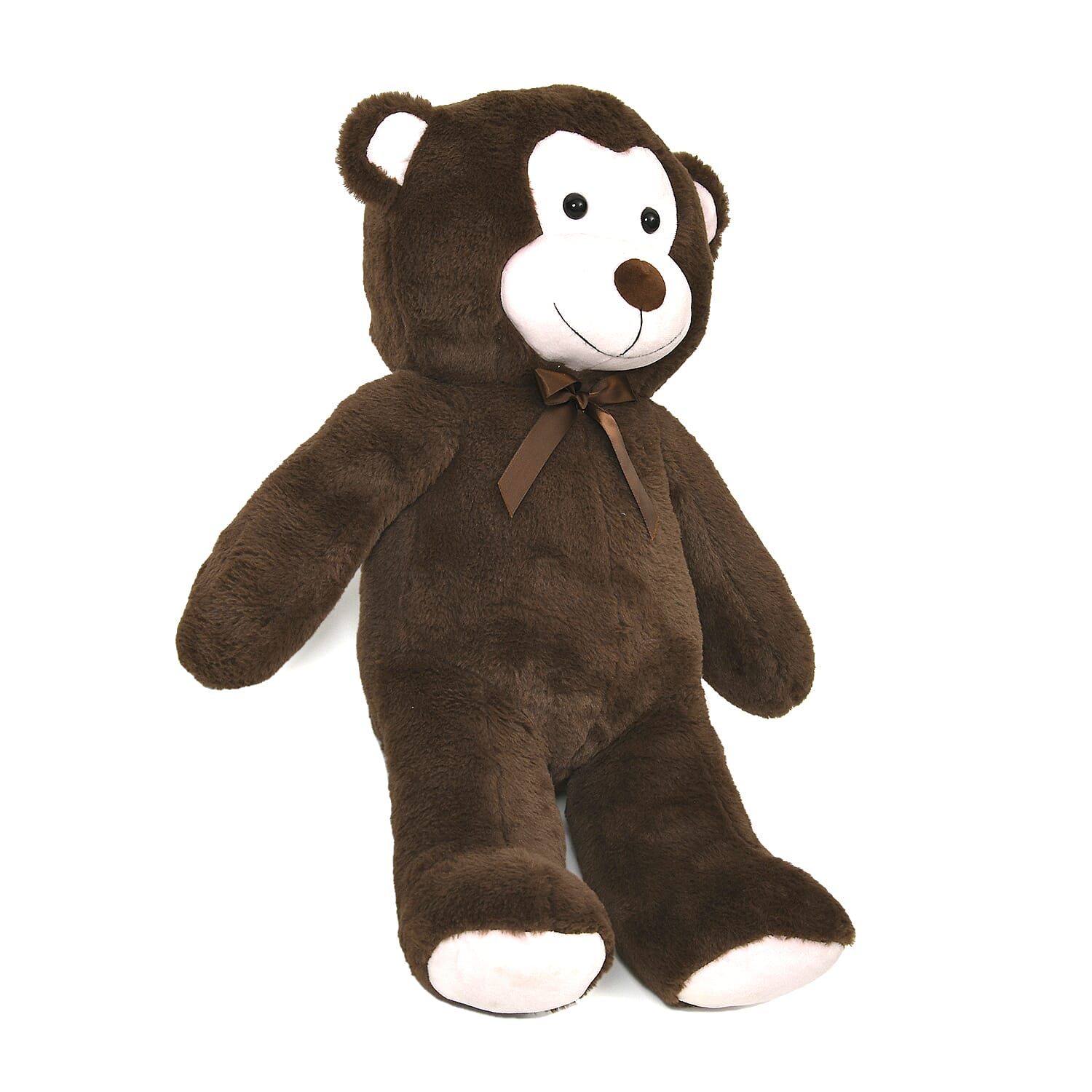 NEVER EVER SEEN OFFER - 21 Inch Giant Stuffed Sitting Monkey - Dark Brown