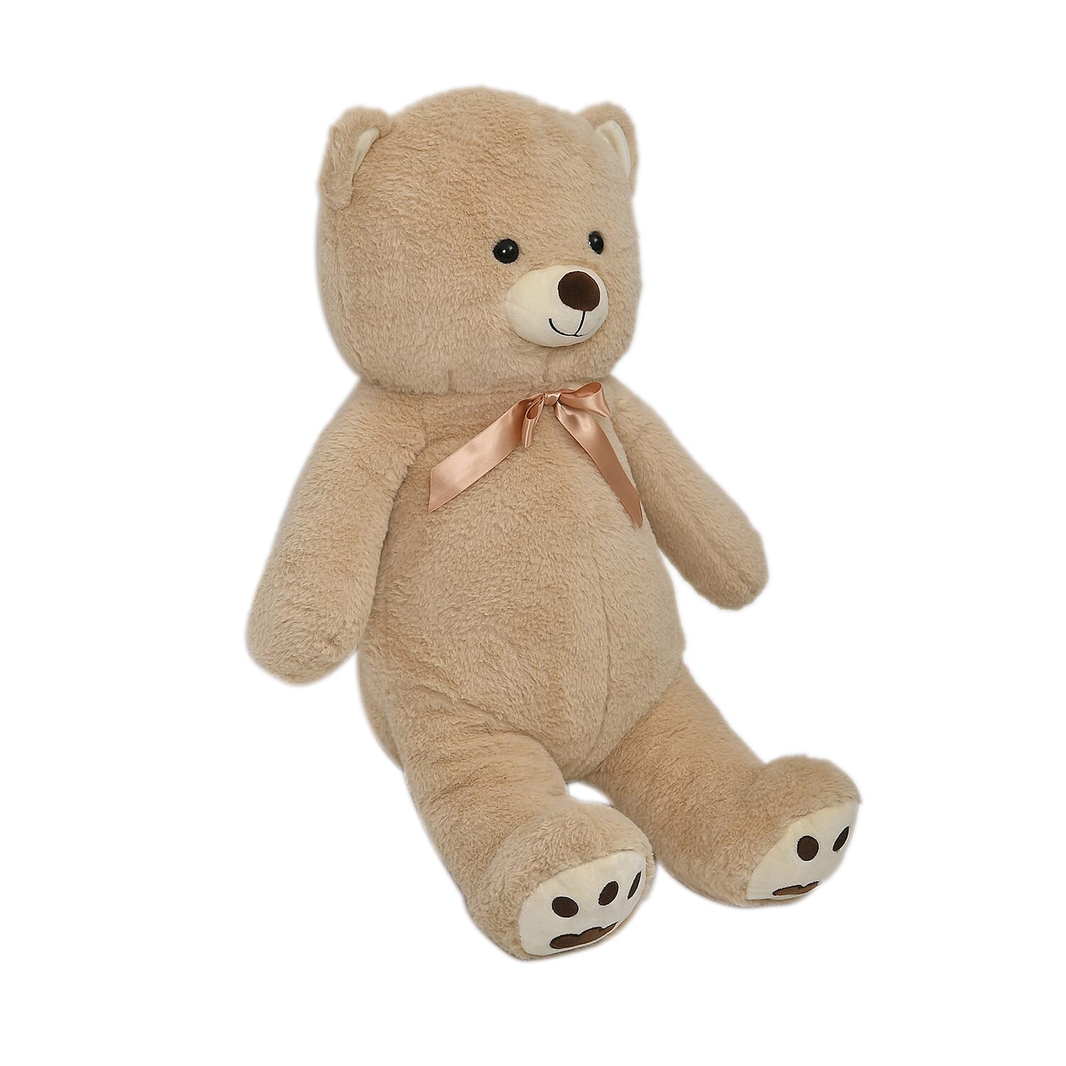 LARGE Cute Stuffed Teddy Bear 53.5 cm Faux Fur Material - Beige LARGE Cute Stuffed Teddy Bear 53.5 cm Faux Fur Material - Beige