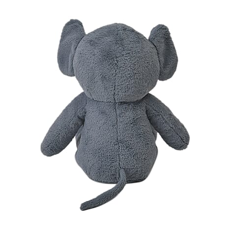 21 Inch Giant Stuffed Sitting Elephant - Blue - Pink
