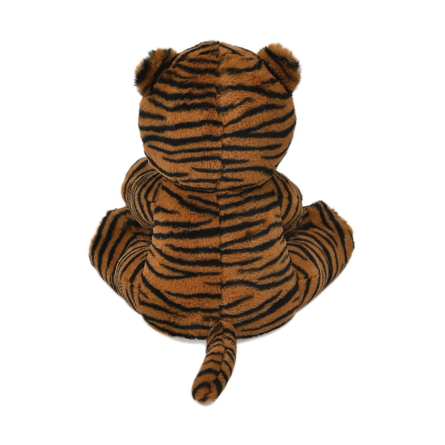 14 Inch Giant Stuffed Poseable Tiger - Brown - White