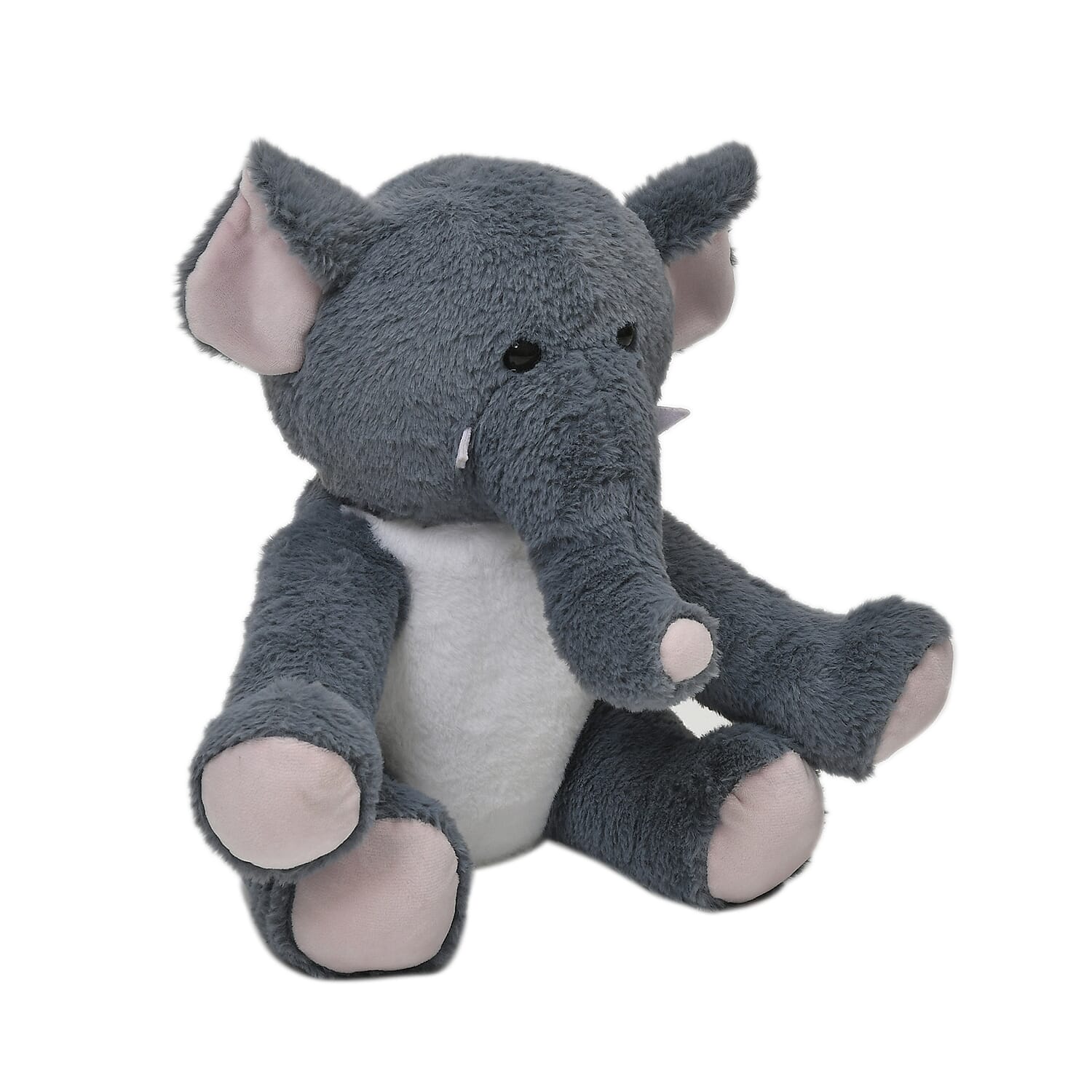 14 Inch Giant Stuffed Poseable Elephant - Blue - Pink