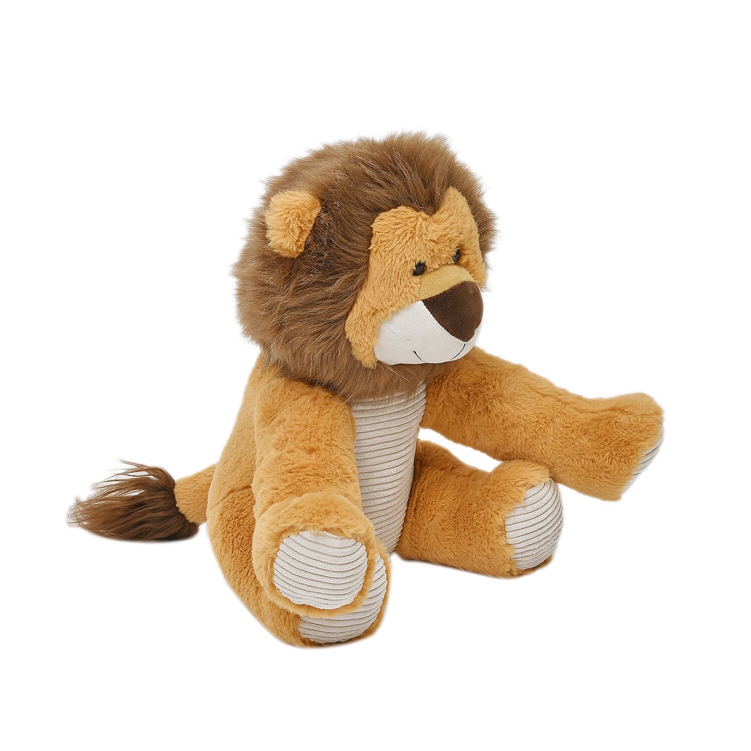 Giant Stuffed Poseable Lion - Light Brown