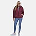 La Marey Short Lightning-Patterned Quilted Jacket with Hood