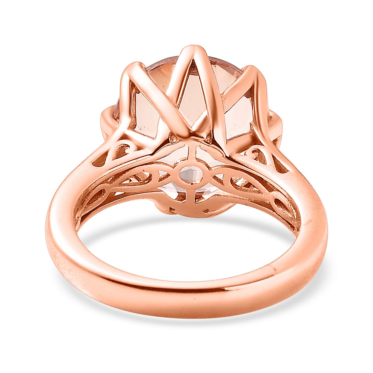 Morganite Triplet Quartz Ring 6.871  Ct.