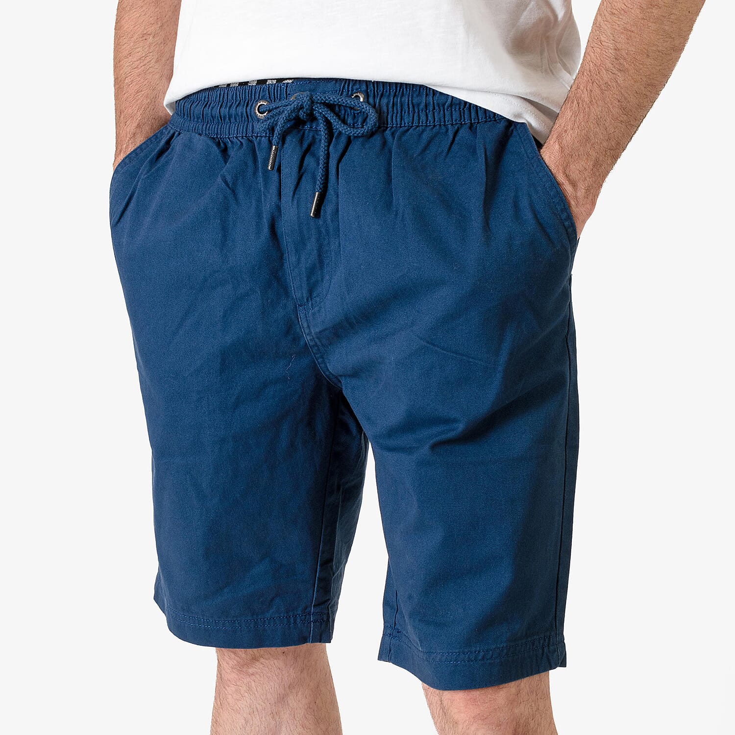 BENCH 100% Cotton Twill Chino Short (Size M) - Navy